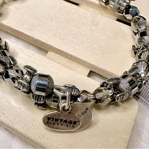 ALEX AND ANI BRACELET SLENDOR WRAP - MOON 🌙 BRACELET in SILVER - Picture 5 of 8